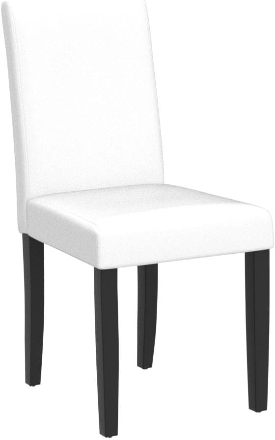 Yaheetech Dining Chairs Set of 4 PU Leather Upholstered Parsons Dining Chairs - Image 4