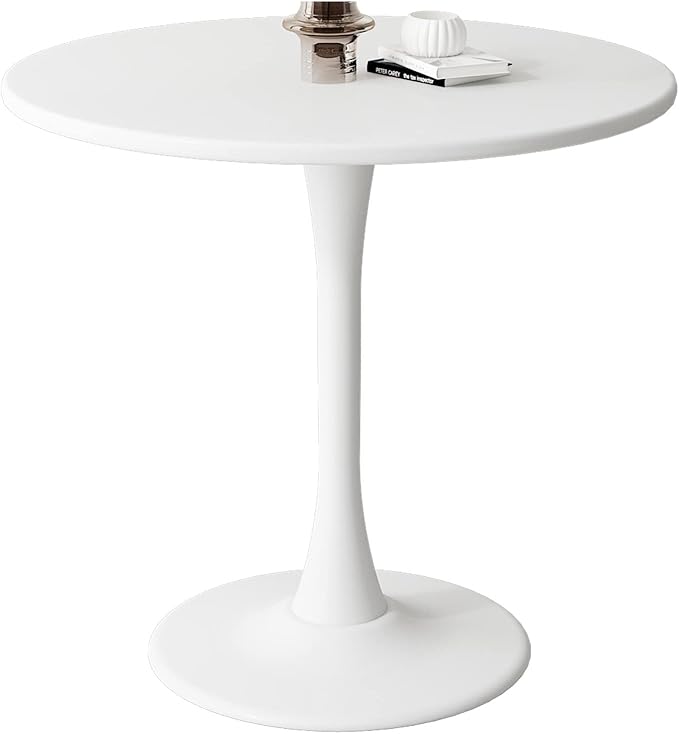 White Round Table Modern Tulip Dining Table White Round Kitchen Table Mid by Kasinali