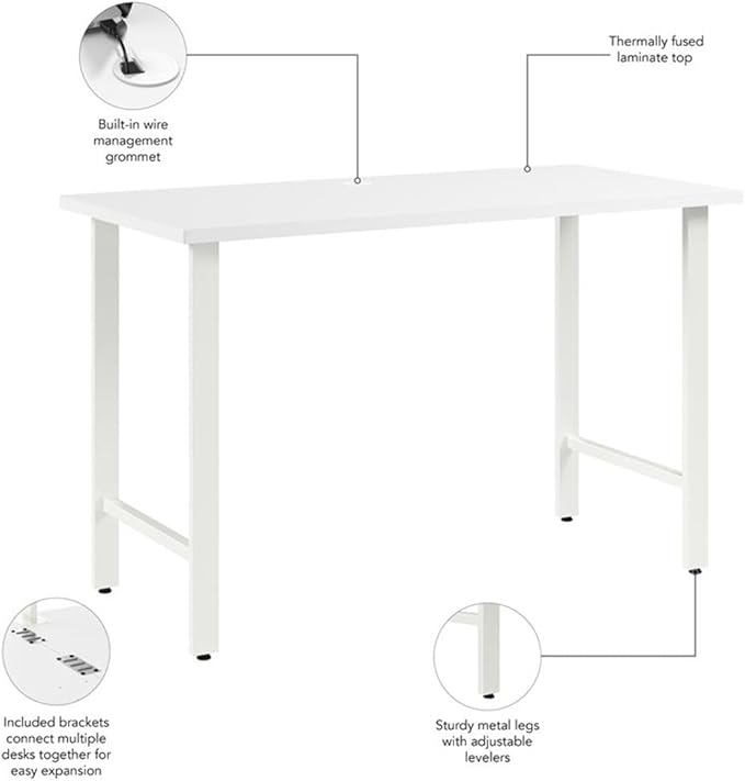 Bush Business Furniture Hustle 48W x 24D Computer Desk - Image 6