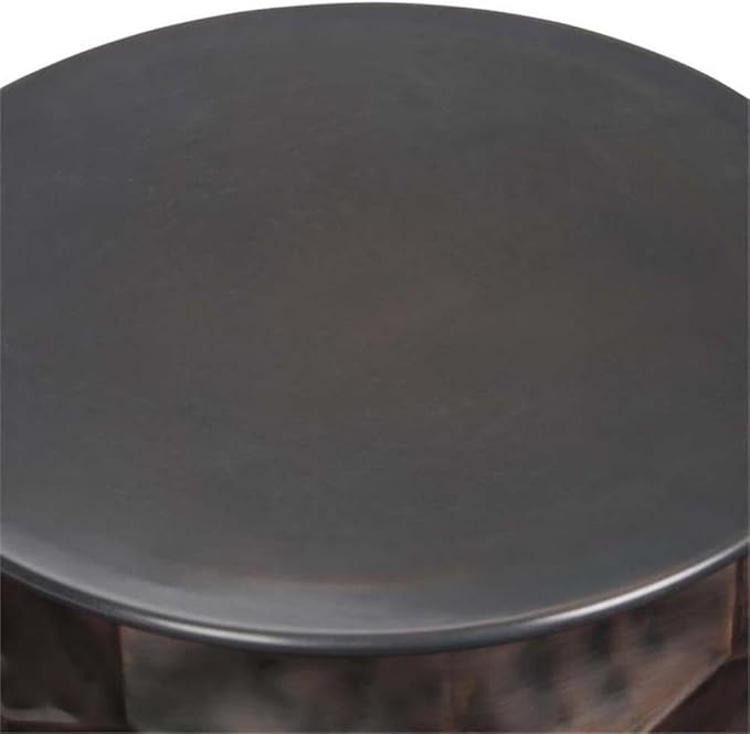 SIMPLIHOME Whitney Industrial 17 inch Wide Metal Storage Accent Side Table in - Image 7