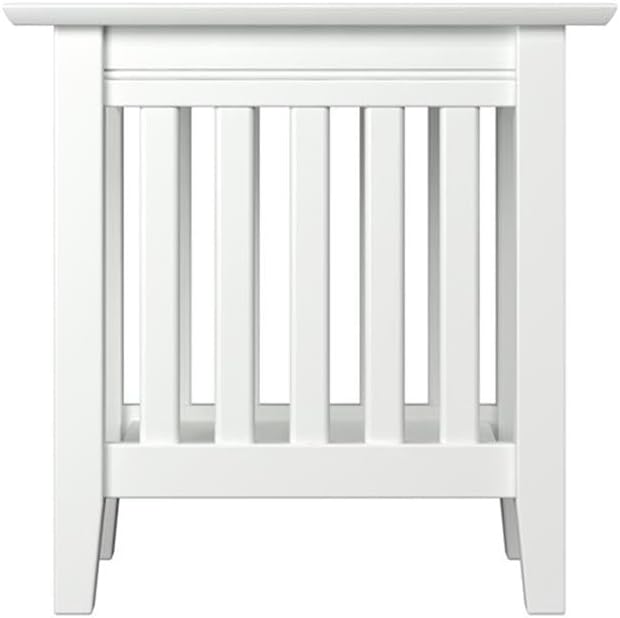 AFI Mission Chair Side Table in White - Image 6