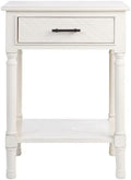SAFAVIEH Home Collection Peyton Distressed White 1-Drawer Lower Shelf Accent by SAFAVIEH