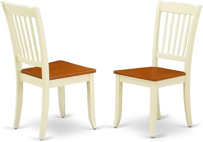 East West Furniture DODA9-BMK-W 9 Piece Dining Room Table Set Includes a - Image 4