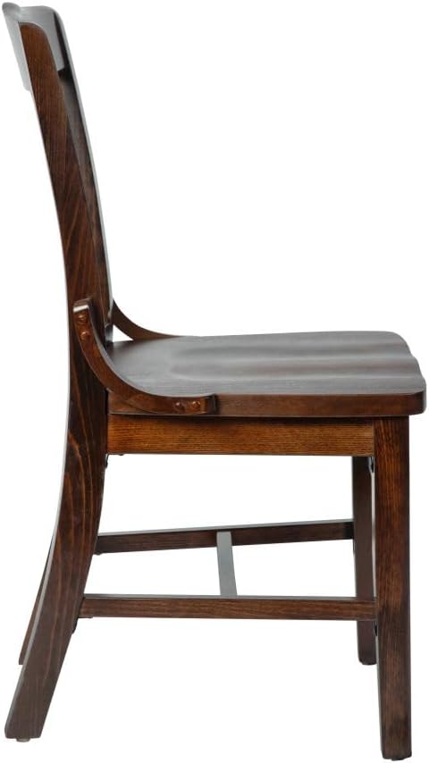 Flash Furniture Hercules Series School House Back Mahogany Wood Dining Chair - Image 10