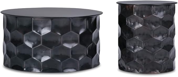 SIMPLIHOME Whitney Industrial 31 inch Wide Metal Storage Coffee Table in - Image 11