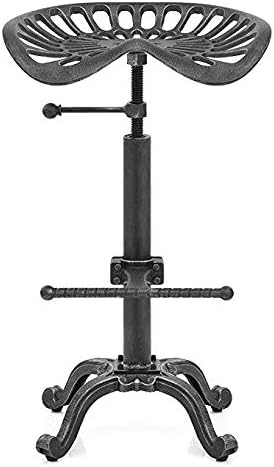 LOKKHAN Rustic Industrial Bar Stool - Image 3
