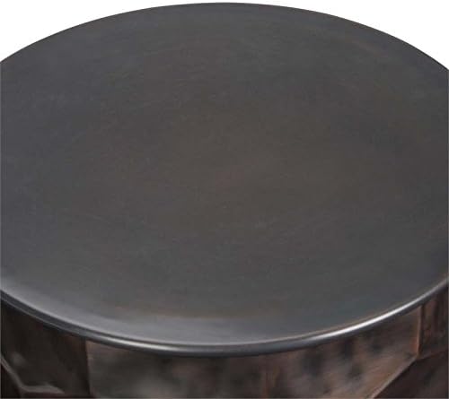 SIMPLIHOME Whitney Industrial 17 inch Wide Metal Storage Accent Side Table in - Image 8