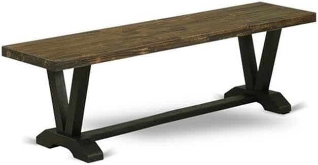 East West Furniture V676VE650-6 6 Piece Kitchen Table Set Contains a Rectangle - Image 5