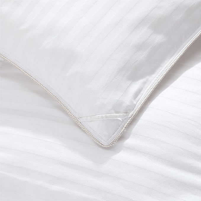 Luxurious All-Season Goose Down Feather Fiber Comforter Duvet Insert, Exquisite - Image 4