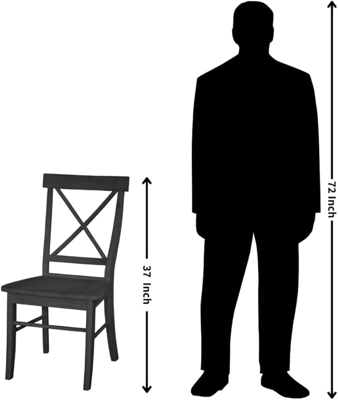 Set of Two X-Back Dining Chairs, Unfinished - Image 10