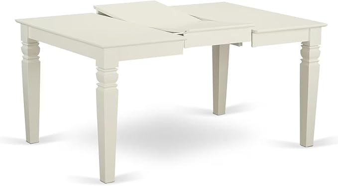 East West Furniture WEAD5-LWH-LC 5 Piece Dining Table Set - Image 5