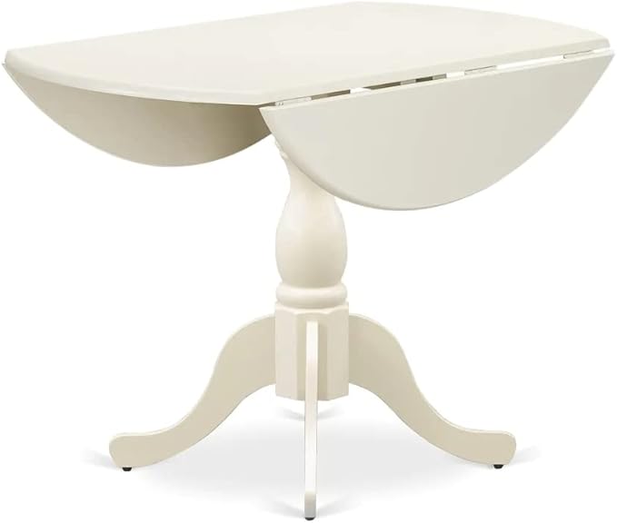 East West Furniture DMIP3-LWH-W 3 Piece Kitchen Table & Chairs Set Contains a - Image 8