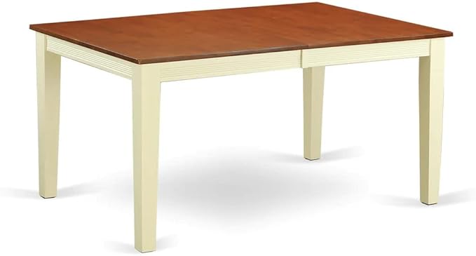 East West Furniture QUDA9-BMK-W 9 Piece Dining Table Set Includes a Rectangle - Image 4