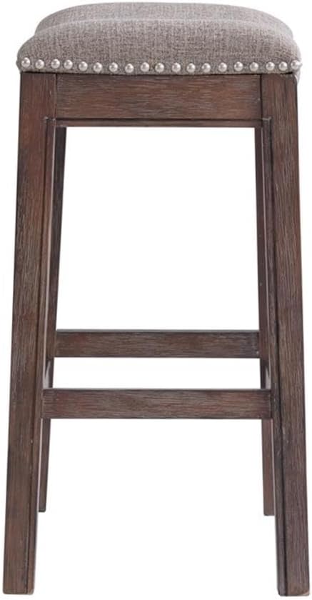 Williston Dark Brown Wood Counter Height Stool Set of 2, 18.25 in. W Seat - Image 7