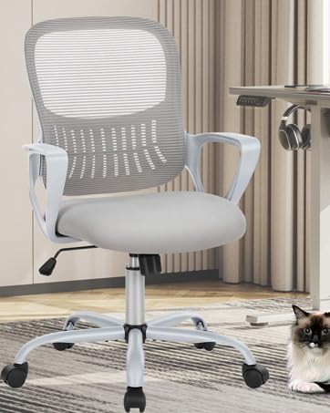 Office Chair, Mid Back Computer Ergonomic Mesh Desk - Image 2