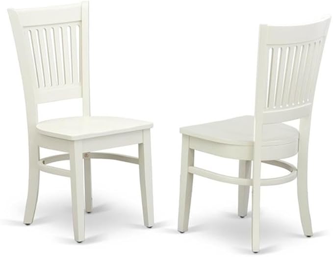 East West Furniture LGVA9-LWH-W 9 Piece Dining Table Set Includes a Rectangle - Image 4