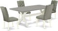 East West Furniture X097EL207-5 5 Piece Dinette Set by EastWestFurniture