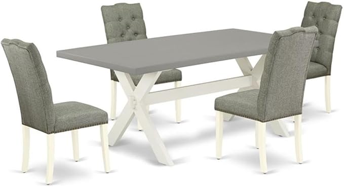 East West Furniture X097EL207-5 5 Piece Dinette Set by EastWestFurniture