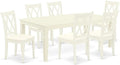 East West Furniture LGCL7-LWH-C 7 Piece Dining Room Table Set Consist of a by EastWestFurniture