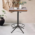 Diwhy Industrial Design Bar Table Height Adjustable 30.3-35.4in Kitchen Dining by Diwhy
