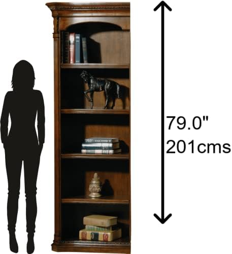 Hekman Old World Walnut Burl Executive Left Bookcase - Image 3