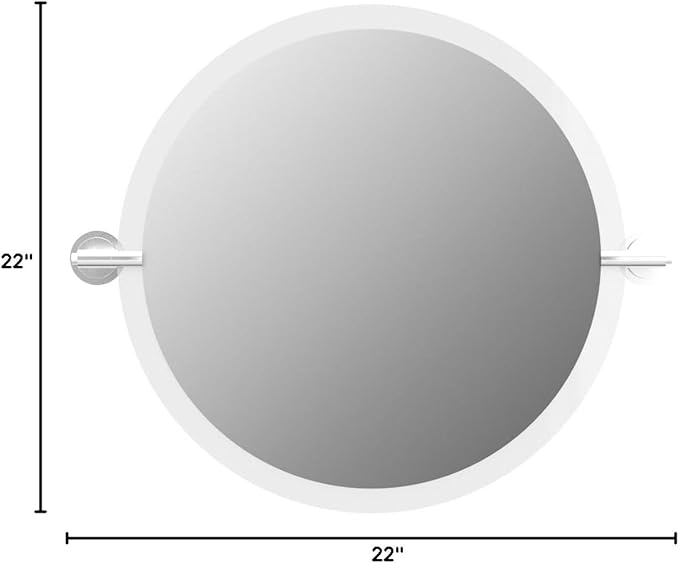 Moen DN0792CH Iso 22-Inch x 22-Inch Frameless Pivoting Bathroom Tilting Mirror - Image 10