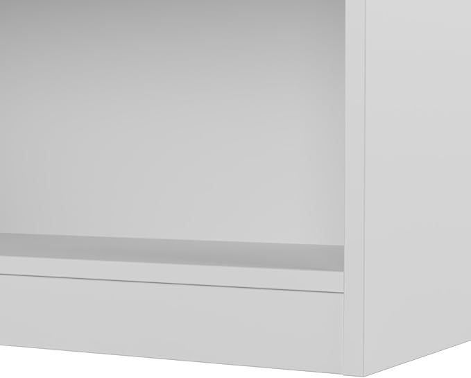 Bush Furniture Universal 25W Tall 5 Shelf Bookcase in White - Image 7