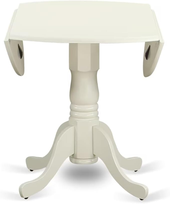 East West Furniture DLAB5-LWH-64 5 Piece Kitchen Table & Chairs Set Includes a - Image 4
