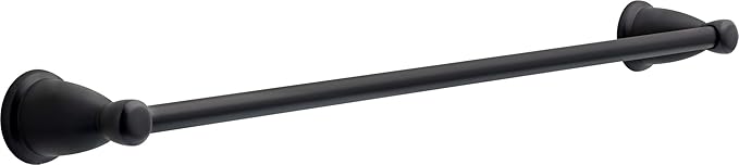 Franklin Brass Kinla 5-Piece Bathroom Set Matte Black 18" and 24" Towel Bar - Image 4