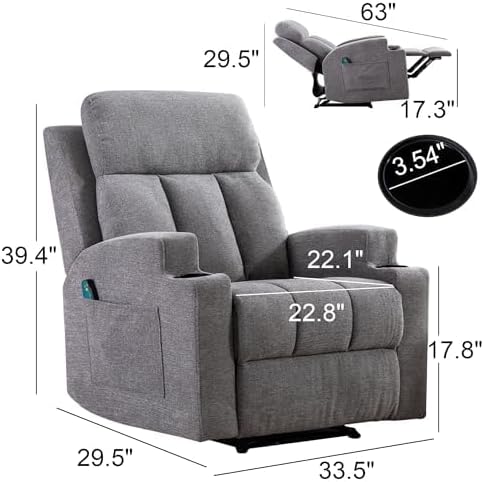 Phoenix Home Manual Recliner Chair - Image 3