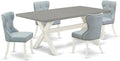 East West Furniture X097SI215-5 5 Piece Dining Set Includes a Rectangle Dining by EastWestFurniture