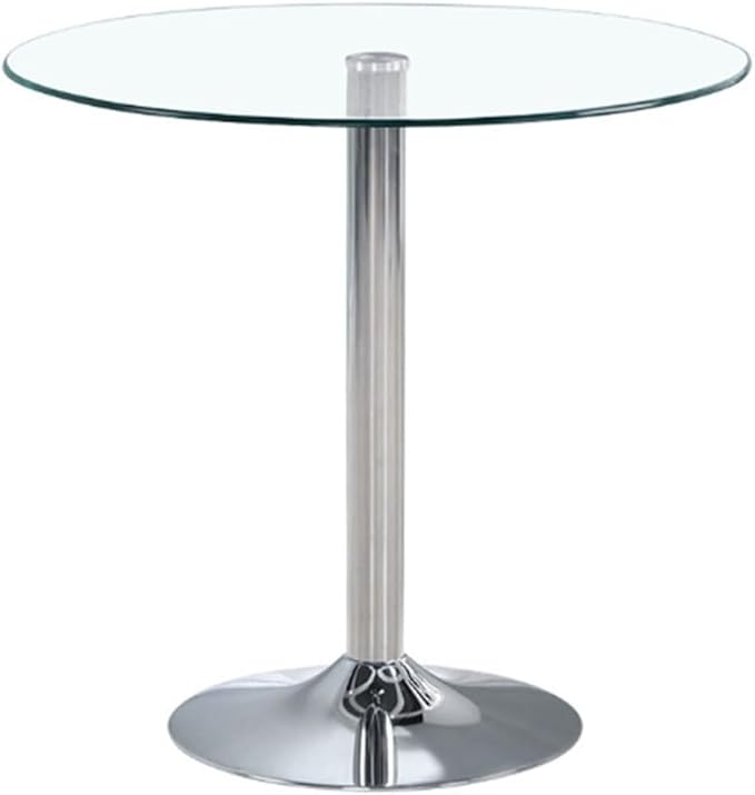 31.2" Round Glass Dining Table, Modern Circular, Sturdy Base and Perfect - Image 9
