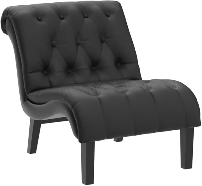 Yongqiang PU Leather Accent Chairs Set of 2 Button Tufted Upholstered Modern - Image 5