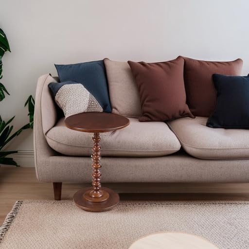 Convenience Concepts Palm Beach Spindle 17.75" Traditional Round End Living Room - Image 6