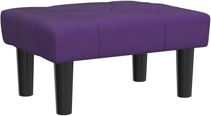 HOUCHICS Small Footstool Ottoman, Velvet Wooden Foot Stool Ottoman - Image 4