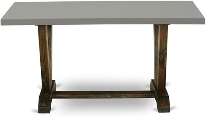 East West Furniture VT796 V-Style Modern Kitchen Table - Image 3