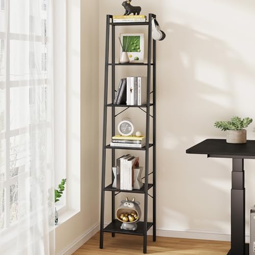 Ladder Shelf, Bookshelf Bookcase, Freestanding Corner Storage Shelve by Hzuaneri