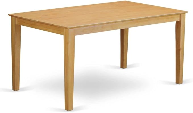 East West Furniture CAPU7H-OAK-C 7 Piece Kitchen Counter Height Dining Table - Image 3