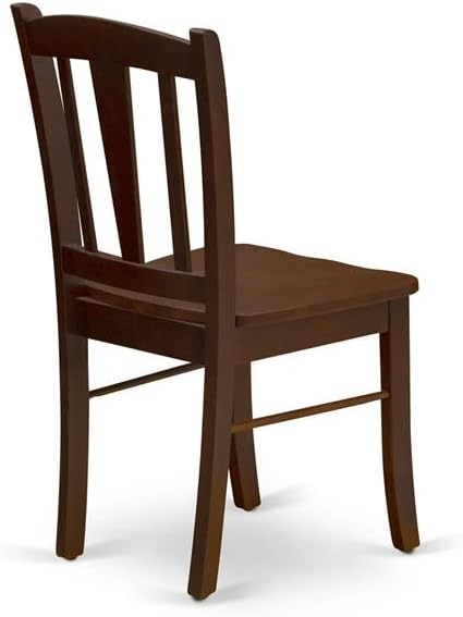 East West Furniture HLDL5-MAH-W 5 Piece Kitchen Table Set - Image 10