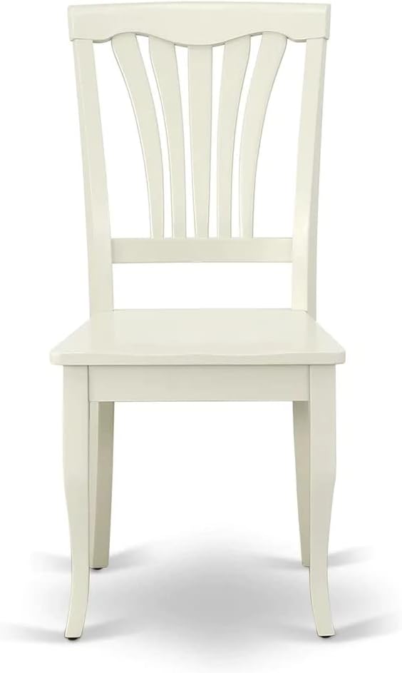 East West Furniture LGAV5-LWH-W 5 Piece Modern Dining Table Set Includes a - Image 7