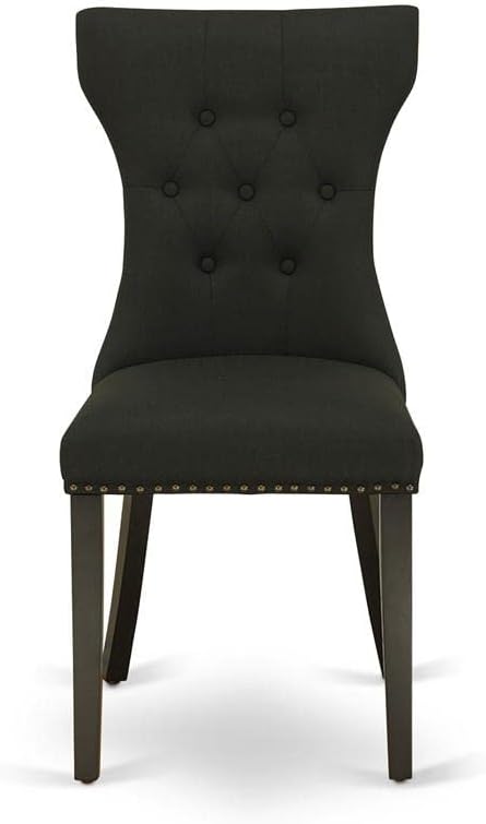 East West Furniture GAP1T24 Gallatin Parsons Dining Chairs - Image 4