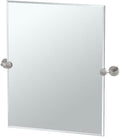 Gatco 4299SM Latitude II Rectangle Mirror, 24 H x 24 W, Satin Nickel by Gatco