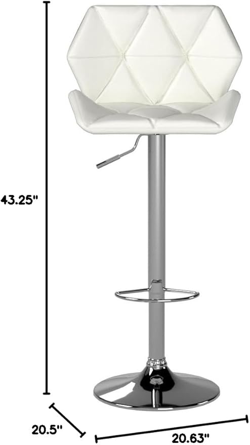 Roundhill Furniture Glasgow Contemporary Tufted Adjustable Height Hydraulic - Image 2