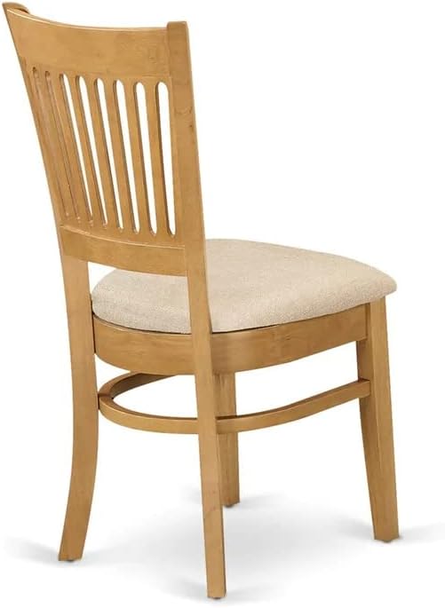 East West Furniture ESVA3-OAK-C 3 Piece Dining Table Set - Image 8