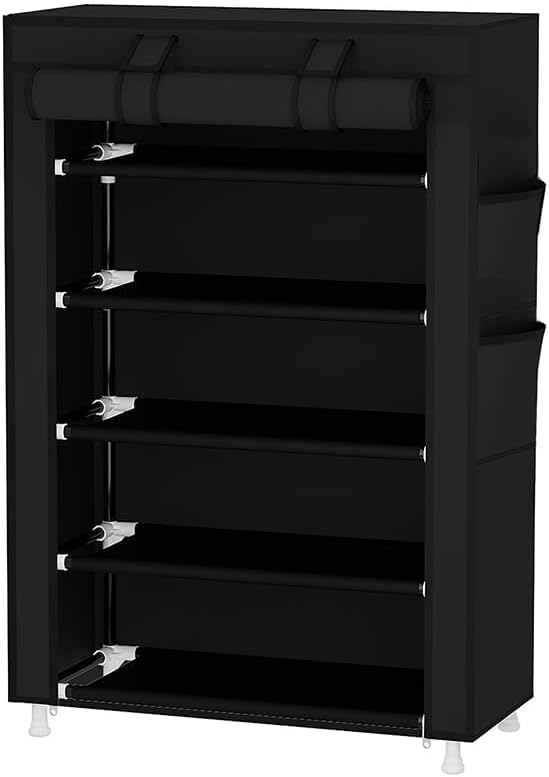 Calmootey 5 Tier Shoe Rack Organizer, Portable Shoe Shelf - Image 5