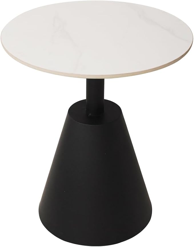 Side Table with Marble Top Metal End Table Modern Sofa Side End Table Outdoor - Image 3