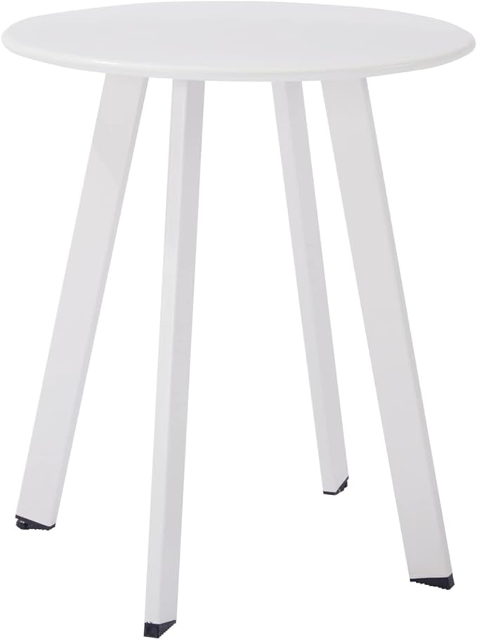 Patio Coffee Table Set of 2, Outdoor Weather Resistant End Table, Round Nesting - Image 7
