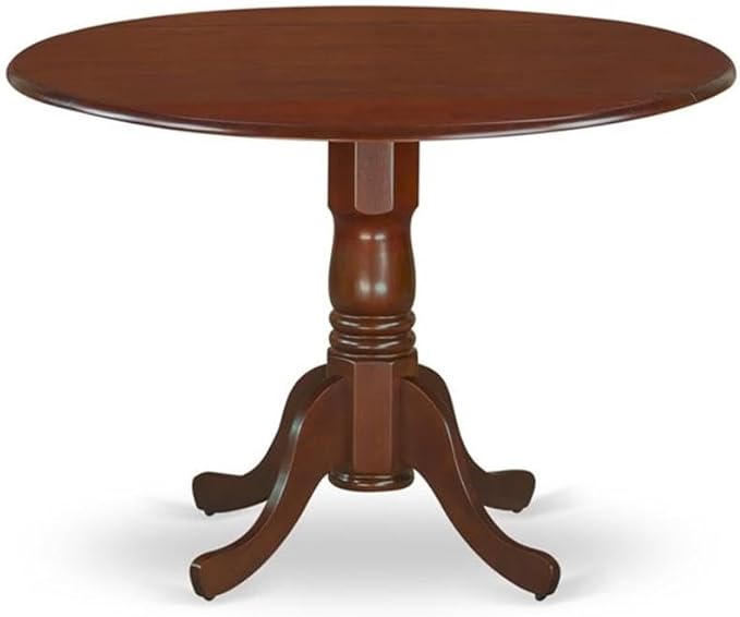 East West Furniture DLIP3-MAH-C 3 Piece Modern Dining Table Set Contains a - Image 3
