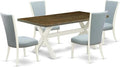 East West Furniture X077VE215-5 5 Piece Kitchen Table & Chairs Set Includes a by EastWestFurniture