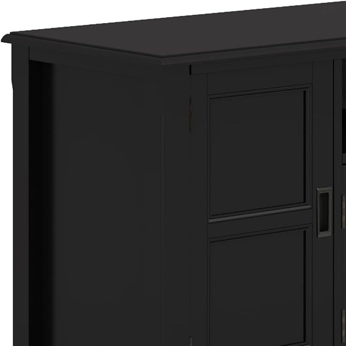 SIMPLIHOME Burlington SOLID WOOD 72 Inch Wide Transitional TV Media Stand in - Image 7